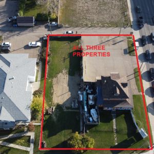 Large Commercially Zoned Property with Three Titled Lots in Red Deer AB